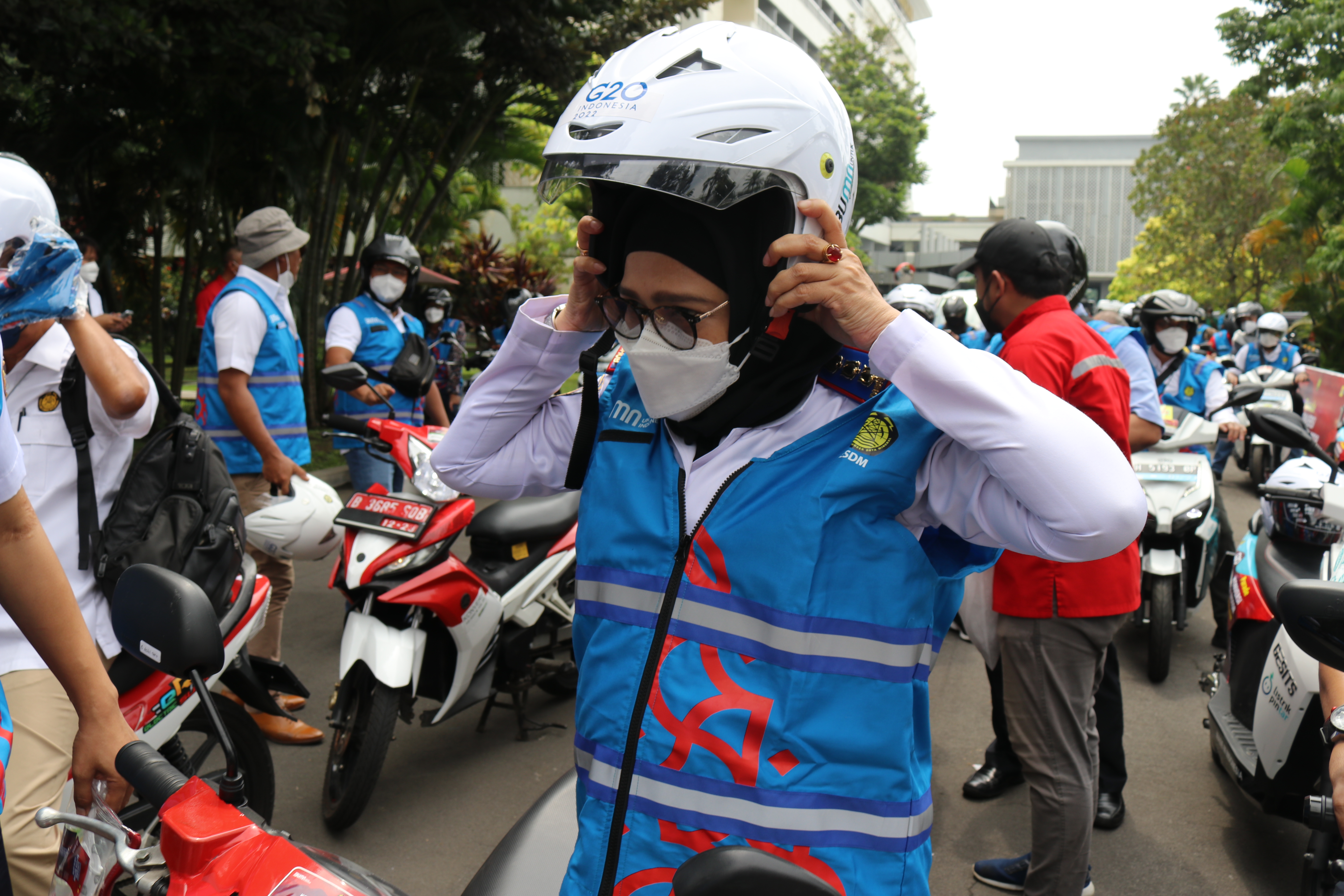 Konvoi Motor Konversi BBM ke Listrik Meriahkan Pelaksanaan Sidang Transisi Energi G20 di Yogyakarta