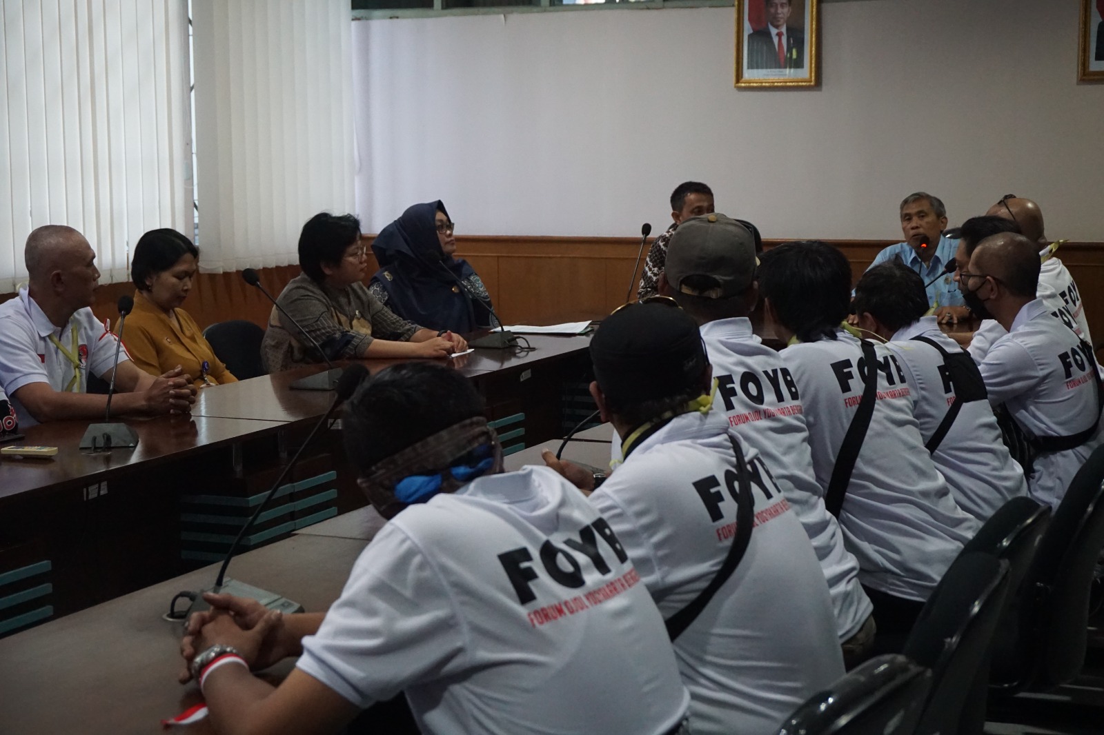 Dishub DIY Lakukan Audiensi dan Temui Massa Aksi Forum Ojol Yogyakarta Bergerak