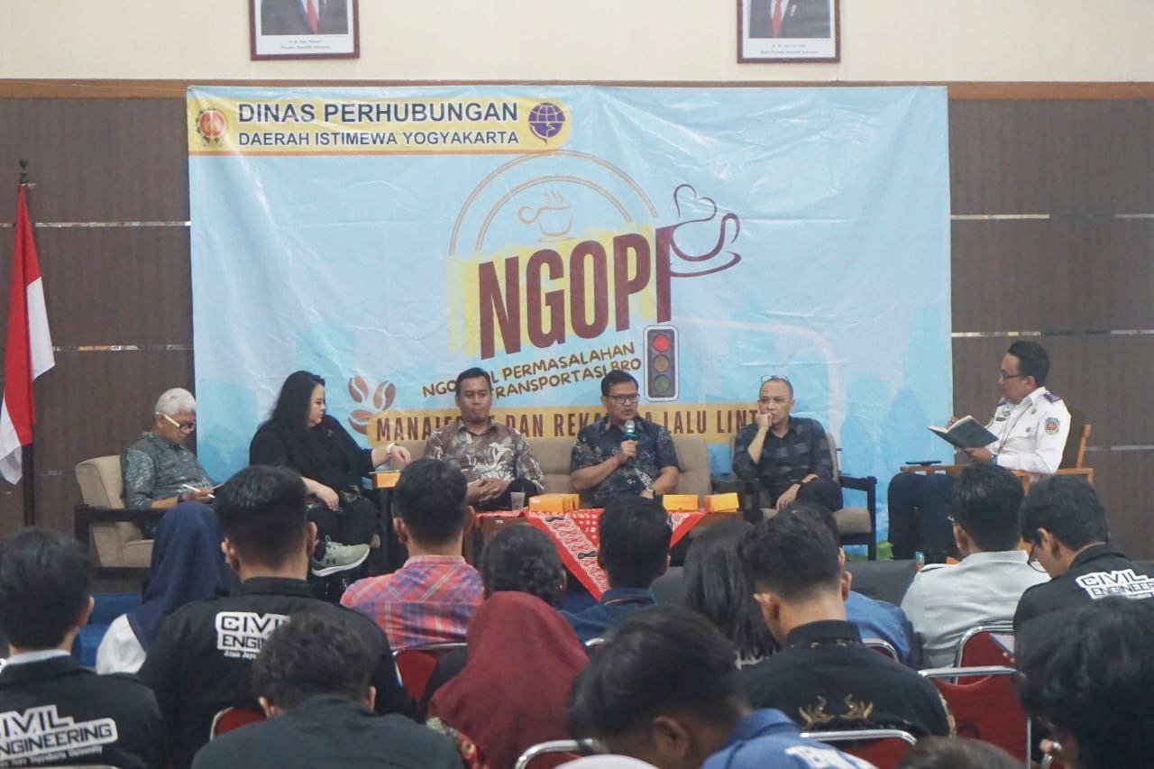 NGOPI: Refleski 5 Tahun Dishub DIY dan Kupas Tuntas Tantangan Mobilitas DIY Kedepan