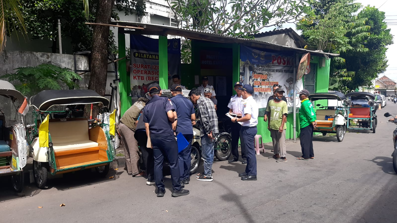 Dishub DIY Gelar Pengujian Berkala Becak Kayuh Bertenaga Alternatif