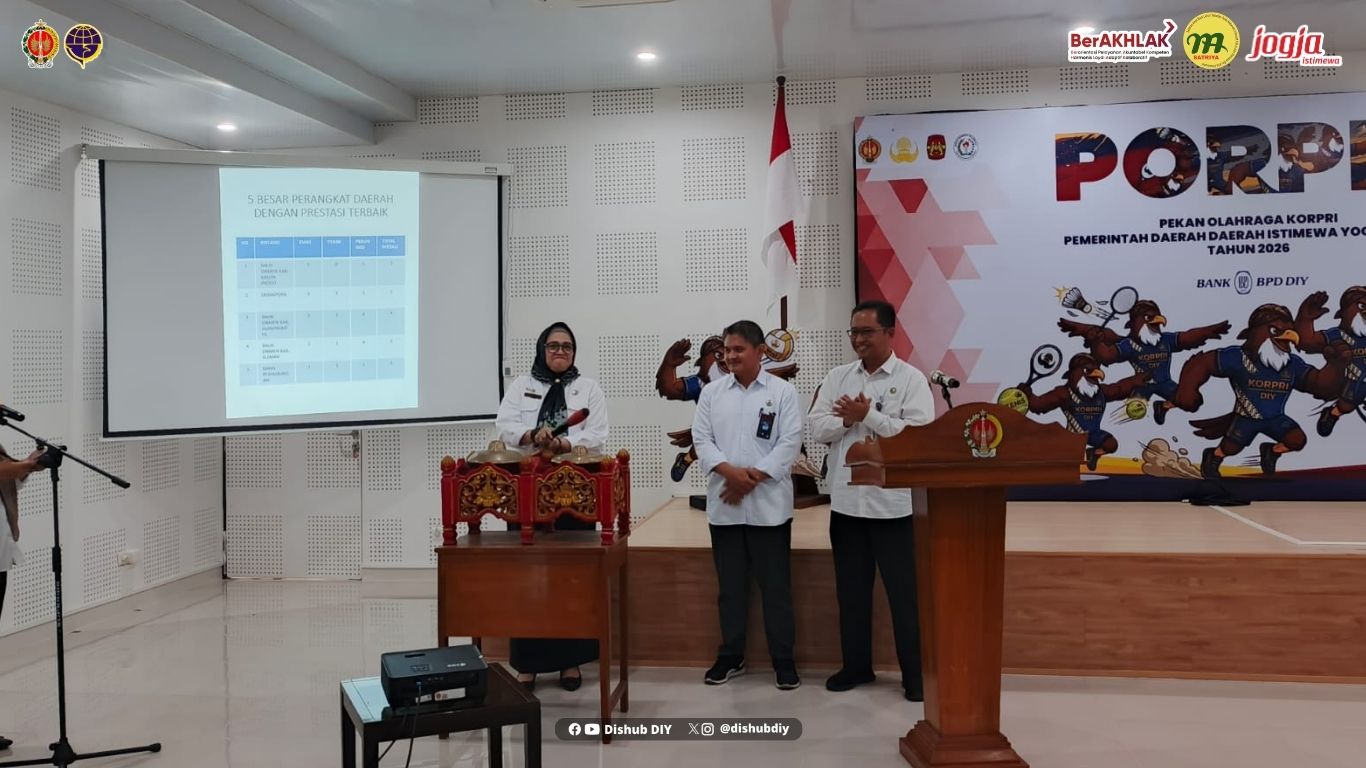 Dishub DIY Masuk Lima Besar OPD Peraih Medali Terbanyak pada PORPRI DIY 2026