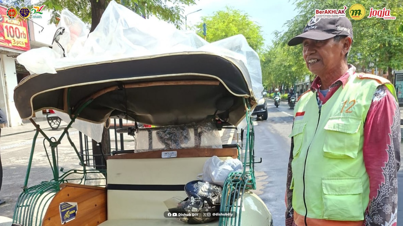 Dishub DIY Lakukan Pengawasan Becak Kayuh Berpenguat Tenaga Listrik