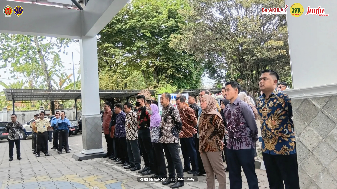 Apel Pagi Dishub DIY, Kadishub Sampaikan Sejumlah Arahan kepada Pegawai 